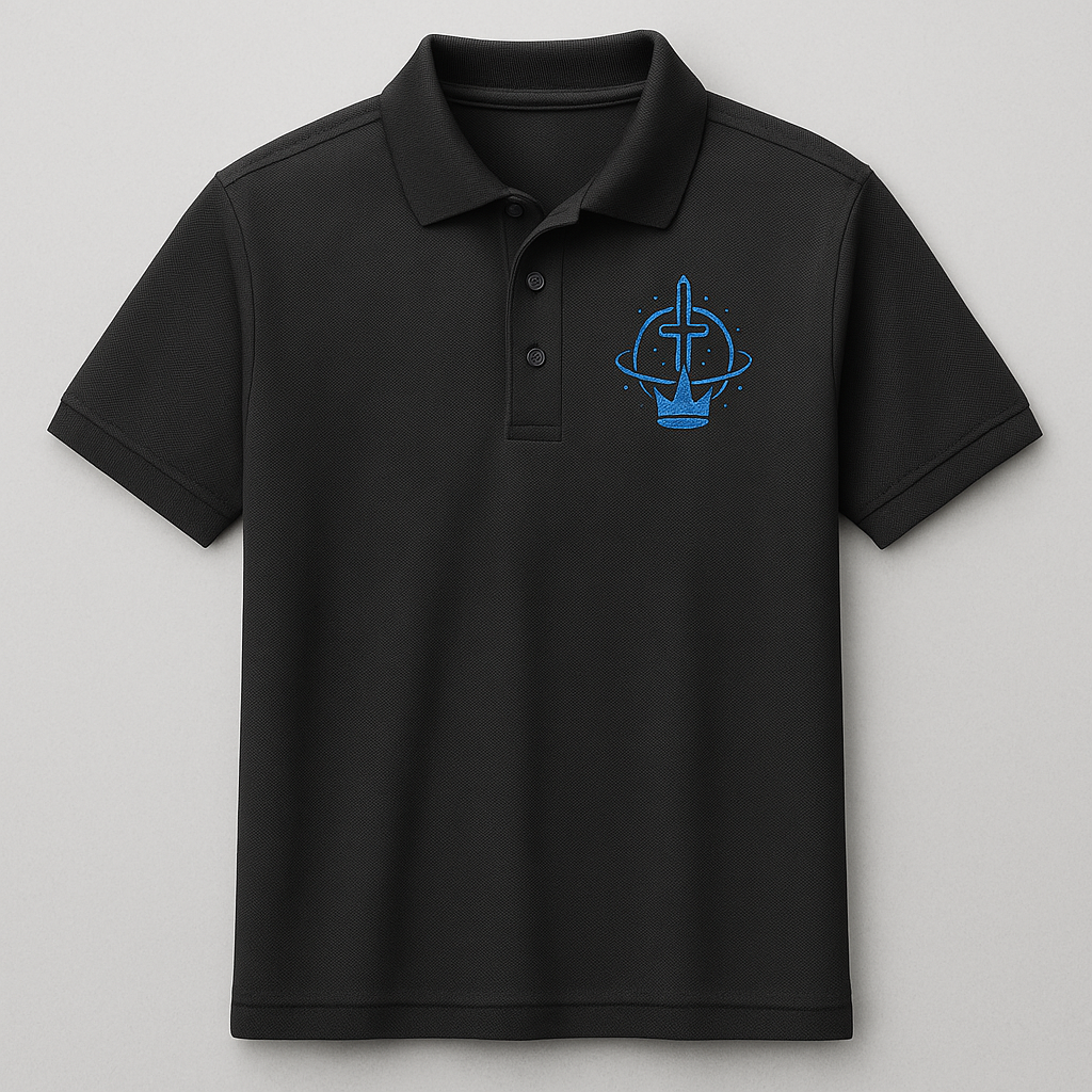 Embroidered church polo shirt for teams and leaders